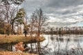 Autumn landscape at the lake