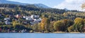 Autumn landscape, Millstatt lake. Seeboden, Austria