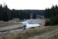 Autumn Landscape in a Mist, Bohemian Forest National park, Czech Republic, Europe Royalty Free Stock Photo