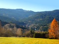 Autumn landscape in the national park Sumava - Czech Republic Royalty Free Stock Photo