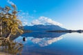 Autumn landscape reflected in lake waters Royalty Free Stock Photo