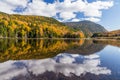 Autumn landscape and reflection in White mountain National forest, New Hampshire Royalty Free Stock Photo