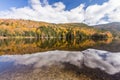 Autumn landscape and reflection in White mountain National forest, New Hampshire Royalty Free Stock Photo