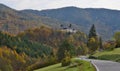 View autumn landscape, region Wachau, state Austria
