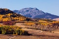 Autumn landscape in the San Juan Mountains near Telluride, Colorado Royalty Free Stock Photo