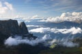 Autumn landscape of Seiser Alm (Alpe di Siusi) in South Tyrol, Italy, Europe