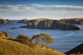 Autumn landscape on Shikotan island, South Kuriles