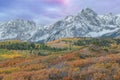 Autumn Dawn Dallas Divide San Juan Mountains Royalty Free Stock Photo