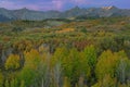 Autumn Sunrise Dallas Divide San Juan Mountains Royalty Free Stock Photo