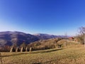 Autumn landscape of the TrascÃÆului Mountains Royalty Free Stock Photo