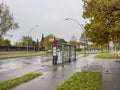 Autumn landscape in the village neighborhood of Wabern in the city of Bern