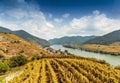 Autumn landscape of Wachau valley, Danube river, Austria Royalty Free Stock Photo