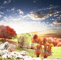 Autumn landscapes Royalty Free Stock Photo