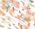 An autumn leaf background shows color and motion blur