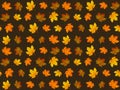Autumn leaf pattern. Fall leaf decoration. Autumn background with maple leaf. Vector Royalty Free Stock Photo
