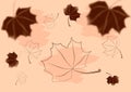 Autumn leaf pattern