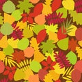 Autumn leaf. Seamless vector pattern from Leaves. Royalty Free Stock Photo