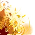 Autumn leaves background