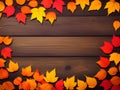 autumn leaves background with colorful autumnal and fallen foliage , Ai Generated