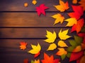 autumn leaves background with colorful autumnal and fallen foliage , Ai Generated
