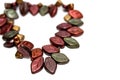 autumn leaves bracelet jewelry bronze shades Royalty Free Stock Photo