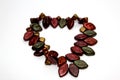 autumn leaves bracelet jewelry bronze shades Royalty Free Stock Photo