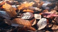 Autumn Leaves: Dark Bronze And Light Bronze Lo-fi Aesthetics