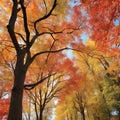 autumn leaves, fall season floraautumn landscape with trees and leavesautumn leaves, fall season flora
