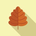Autumn leaves icon flat vector. Fall leaf Royalty Free Stock Photo