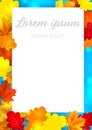 Autumn leaves background