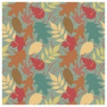 Autumn Leaves Pattern A Royalty Free Stock Photo