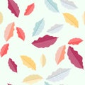 Autumn leaves pattern. Colorful leaves. Seamless ornament. Fall season theme. Royalty Free Stock Photo