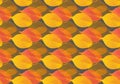 Autumn Leaves: A seamless pattern with Sakura leaf Royalty Free Stock Photo