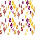 Autumn leaves vector illustration abstract. Royalty Free Stock Photo