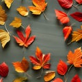 81 Autumn Leaves: A warm and cozy background featuring autumn leaves in rich and vibrant colors that create a nostalgic and comf