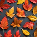 81 Autumn Leaves: A warm and cozy background featuring autumn leaves in rich and vibrant colors that create a nostalgic and comf