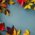 81 Autumn Leaves: A warm and cozy background featuring autumn leaves in rich and vibrant colors that create a nostalgic and comf