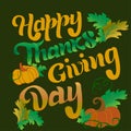 Autumn Lettering thanksgiving day