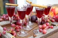 Autumn liqueur Royalty Free Stock Photo