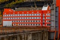 The building of the industrial and technological building of the hydroelectric power plant