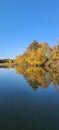 Autumn on Mantrap Lake Royalty Free Stock Photo
