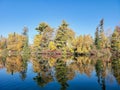 Autumn on Mantrap Lake Royalty Free Stock Photo