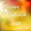 Autumn Modern Typographical Background. EPS 10