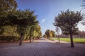 Augarten Park in Fall, Vienna, Austria