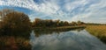 Autumn morning above the river