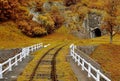 Autumn Forest Railroad Royalty Free Stock Photo