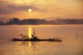 Autumn Morning On The Lake Royalty Free Stock Photo