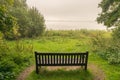 Autumn morning mist observation. Royalty Free Stock Photo