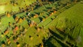 Autumn morning In the mountain of Transylvania, nature travel on the country side of Romania Royalty Free Stock Photo