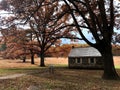A autumn morning at Valley Forge National Historic Park located in Valley Forge, Pennsylvania, USA Royalty Free Stock Photo